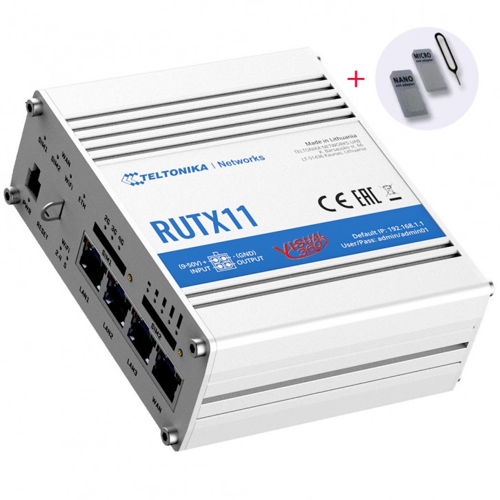Router Teltonika RUTX11 für Wohnmobile